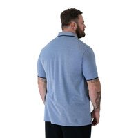 D555 Pique Polo with Jacquar Collar