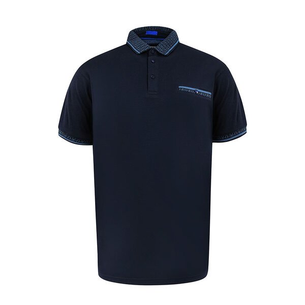 D555 Interlock polo with Jacquard Collar-shop-by-brands-Beggs Big Mens Clothing - Big Men's fashionable clothing and shoes
