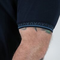 D555 Interlock polo with Jacquard Collar