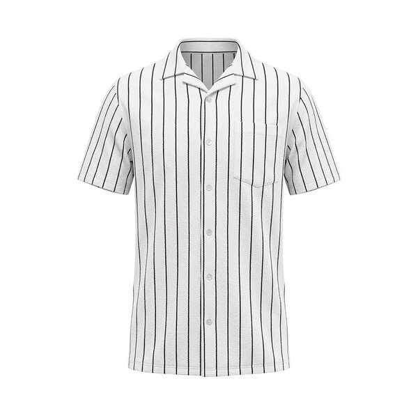 Compass Novara Stripe Short Sleeve Shirt-shop-by-brands-Beggs Big Mens Clothing - Big Men's fashionable clothing and shoes