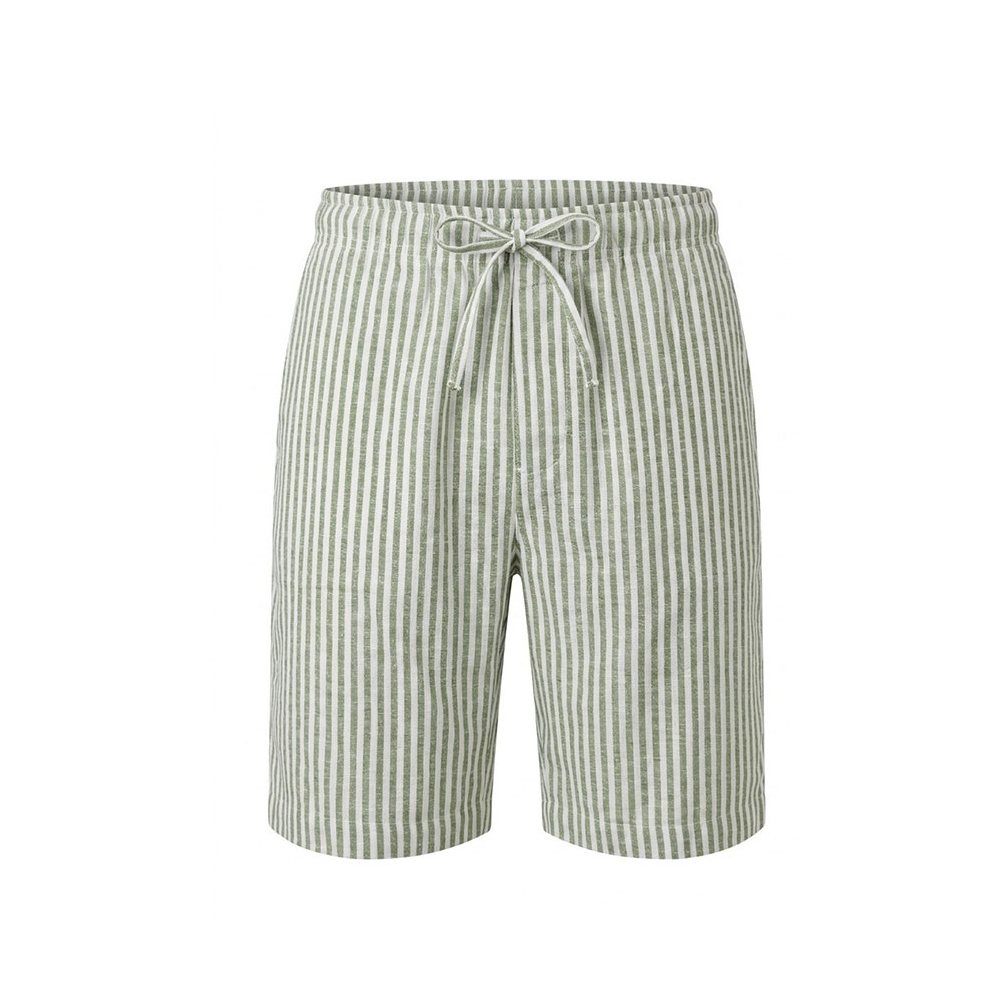 Compass Prato Striped Linen short