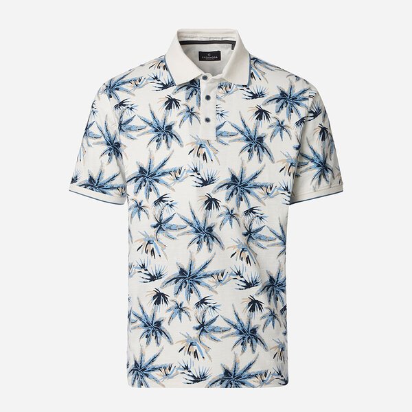 Casa Moda Palm Tree Cotton Polo-shop-by-brands-Beggs Big Mens Clothing - Big Men's fashionable clothing and shoes