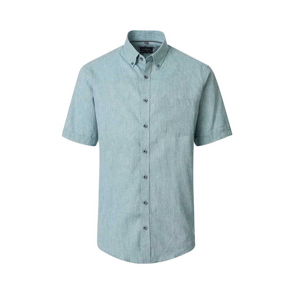 Casa Moda Linen Mix Short Sleeve Shirt