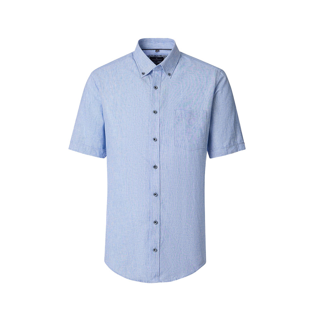 Casa Moda Linen Mix Short Sleeve Shirt