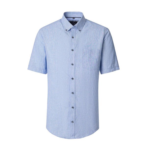 Casa Moda Linen Mix Short Sleeve Shirt-shop-by-brands-Beggs Big Mens Clothing - Big Men's fashionable clothing and shoes