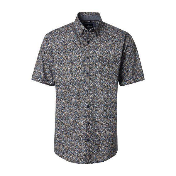 Casa Moda Small Floral Short Sleeve Shirt-shop-by-brands-Beggs Big Mens Clothing - Big Men's fashionable clothing and shoes