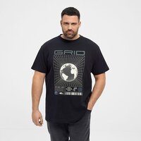 NORTH LATITUDE - Grid Print Tee Black