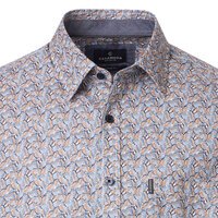 Casa Moda Long Sleeve Leaf Pattern Shirt