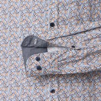 Casa Moda Long Sleeve Leaf Pattern Shirt