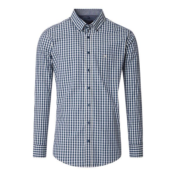 Casa Moda Gingham Long Sleeve Shirt-shop-by-brands-Beggs Big Mens Clothing - Big Men's fashionable clothing and shoes