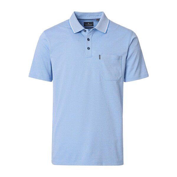 Casa Moda Cotton Mix Marle Weave Polo with Pocket-shop-by-brands-Beggs Big Mens Clothing - Big Men's fashionable clothing and shoes