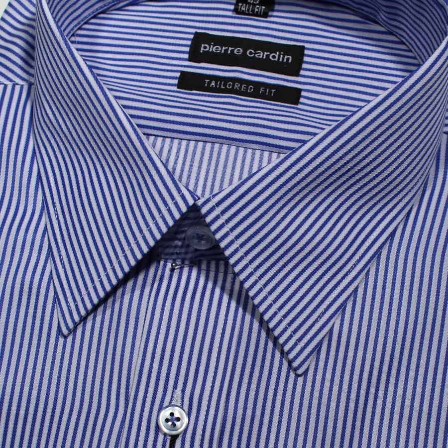 Pierre Cardin Striped Business Shirt XT - Pierre Cardin SS : NZ's biggest  selection of Big Mens Business Shirts from Europe and Australia up 60cm  neck.