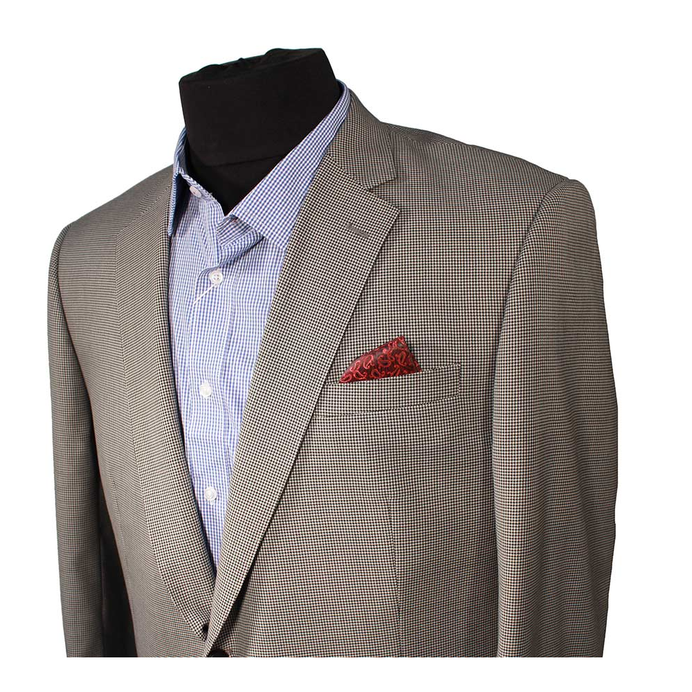 Savile Row Wool Mix Sport Coat Htooth