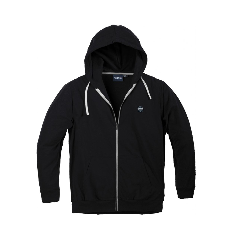 North 56 Pure Cotton Full Zip Hoodie with Side Pockets