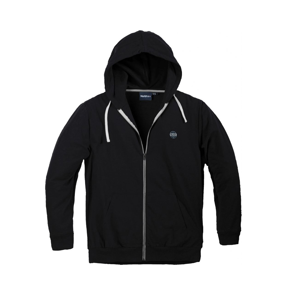 North 56 Pure Cotton Full Zip Hoodie with Side Pockets