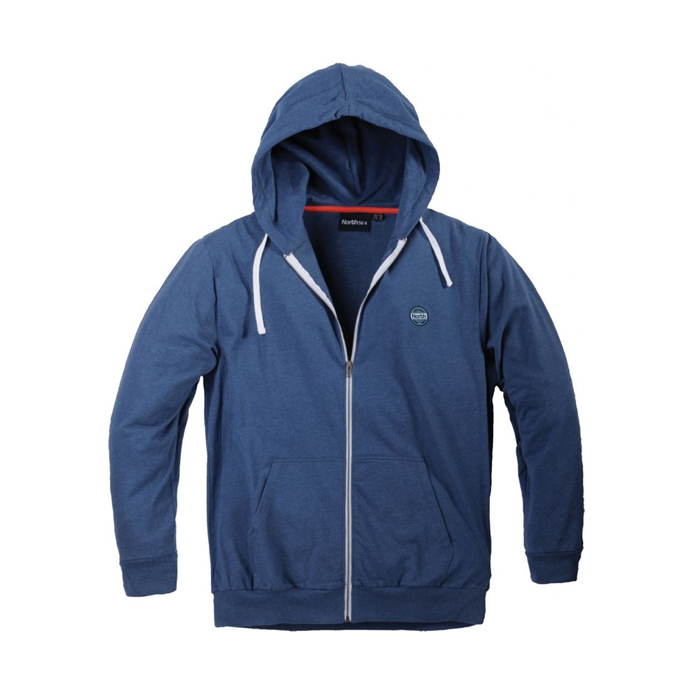 North 56 Pure Cotton Full Zip Hoodie with Side Pockets