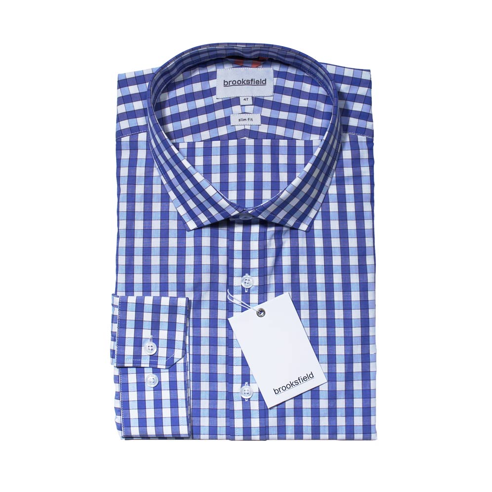 Brooksfield Shirt - Fashion Fit - Blue