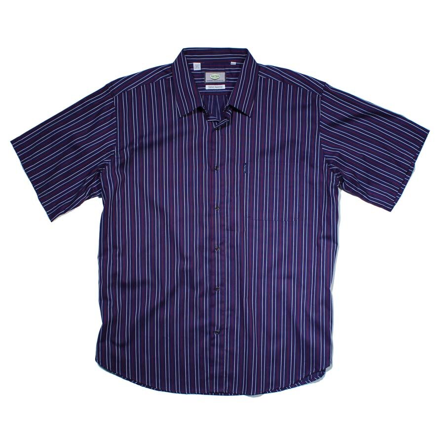 Aertex - Short Sleeve Shirt - Navy - Aertex SS : Big Mens Short Sleeve ...